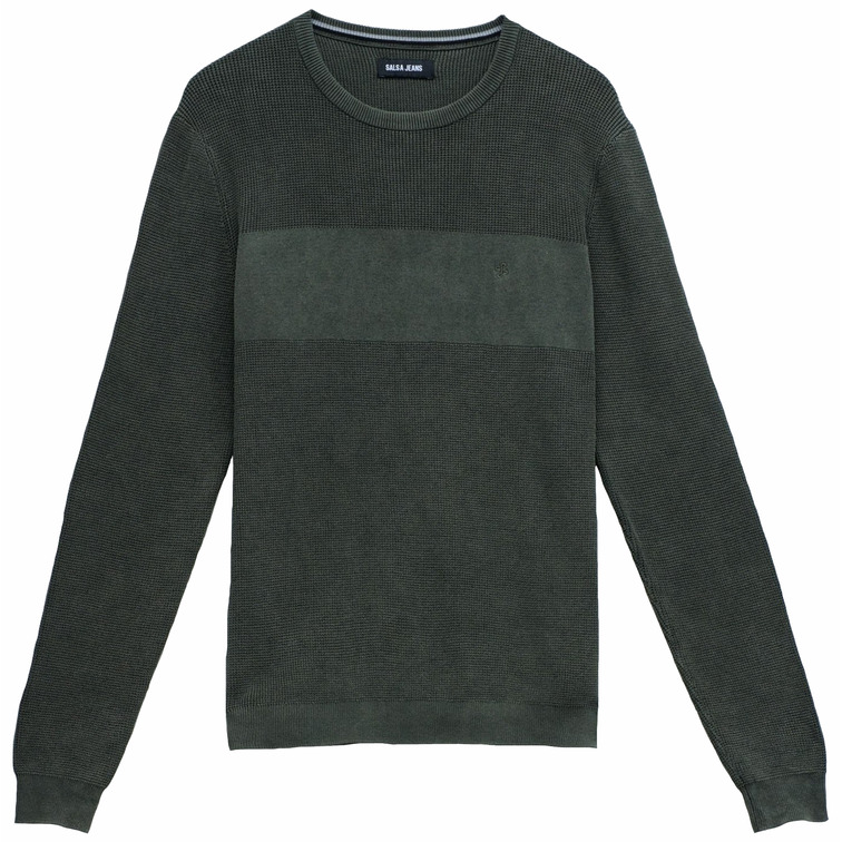 JERSEY PUNTO HOMBRE SALSA JEANS CON TEXTURA