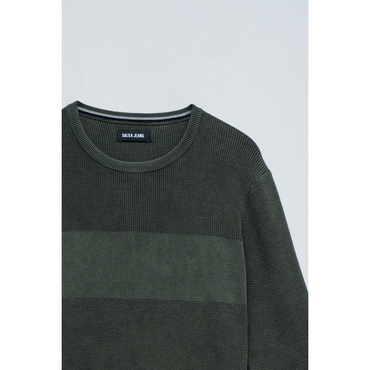 JERSEY PUNTO HOMBRE SALSA JEANS CON TEXTURA