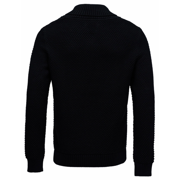 JERSEY HOMBRE  SALSA JEANS HEAVY KNIT SWEATER WITH SHAWL