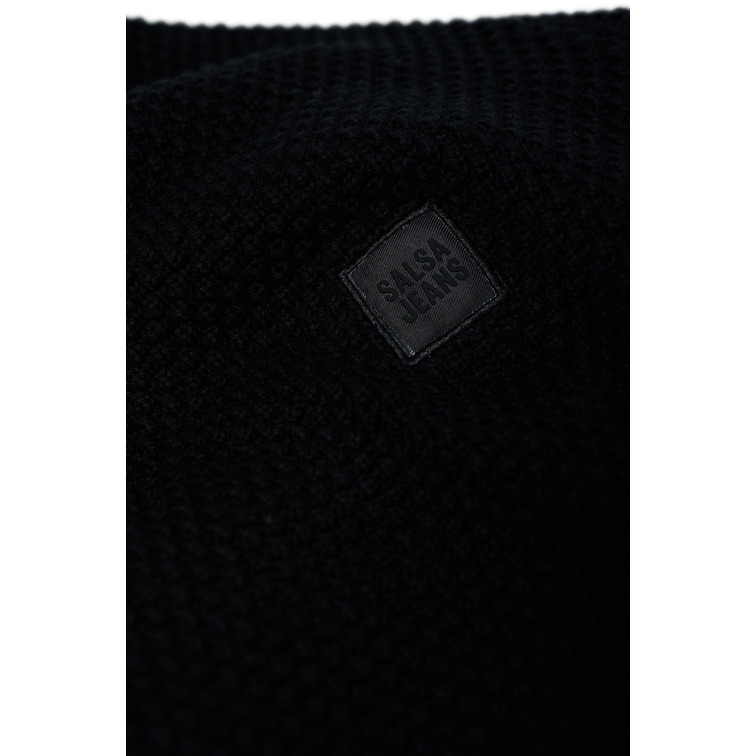 JERSEY HOMBRE  SALSA JEANS HEAVY KNIT SWEATER WITH SHAWL