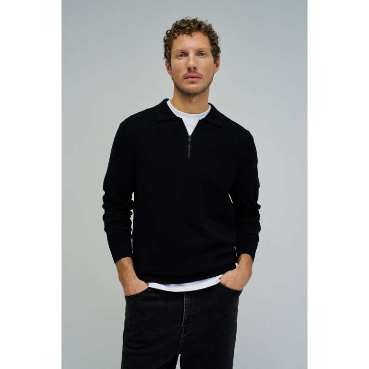 JERSEY DE PUNTO HOMBRE SALSA JEANS CON MEDIO CIERRE