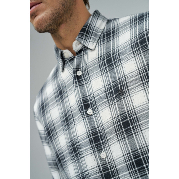 CAMISA HOMBRE  SALSA JEANS PLAID COTTON SHIRT SLIM FIT