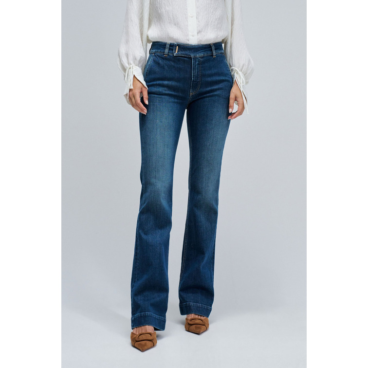 VAQUERO MUJER  SALSA JEANS DESTINY BOOTCUT W/ BELT & FREN