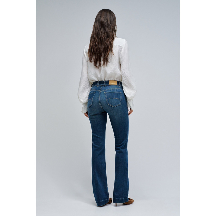 VAQUERO MUJER  SALSA JEANS DESTINY BOOTCUT W/ BELT & FREN