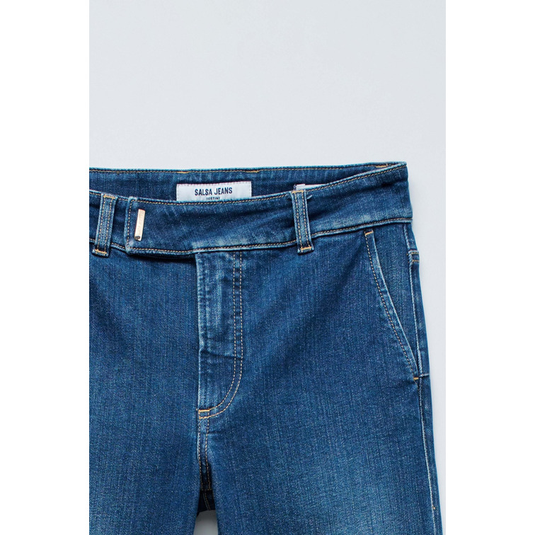 VAQUERO MUJER  SALSA JEANS DESTINY BOOTCUT W/ BELT & FREN