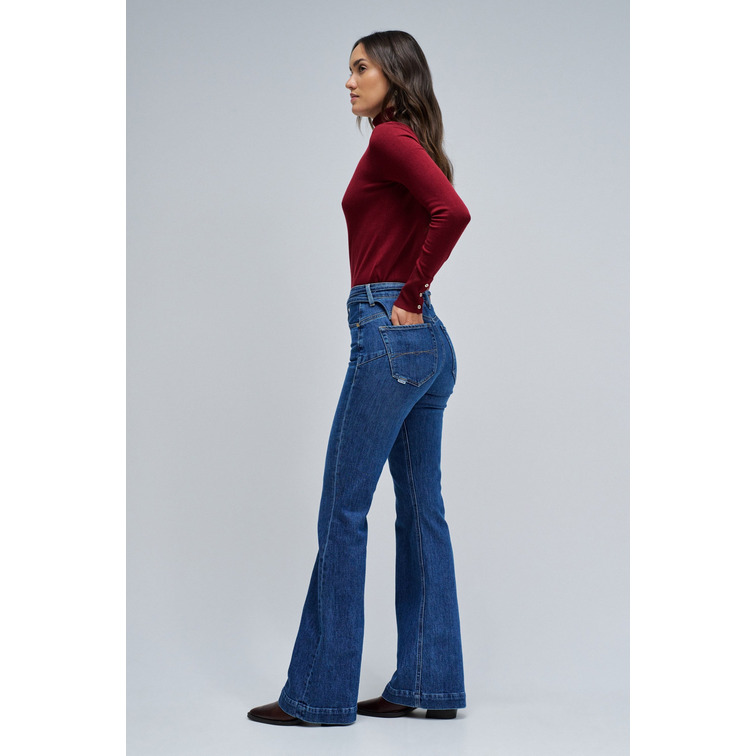 VAQUERO MUJER  SALSA JEANS FAITH FLARE W/ BELT