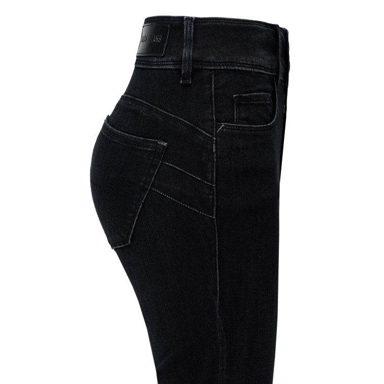 VAQUERO MUJER  SALSA JEANS SECRET STRAIGHT W/ DETAIL ON T