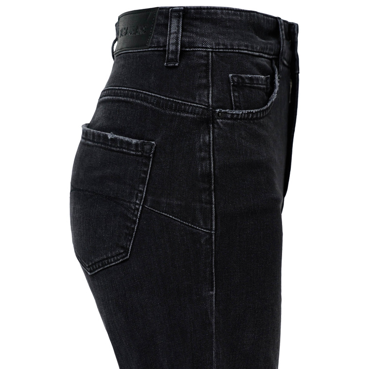 VAQUERO MUJER  SALSA JEANS FAITH WIDE BLACK WASH
