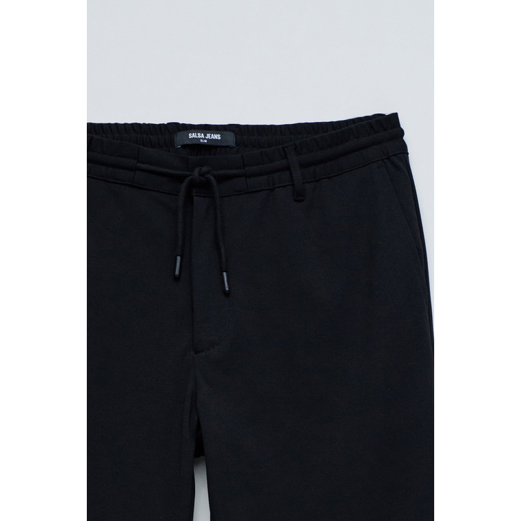 VAQUERO HOMBRE  SALSA JEANS INTERLOCK DRAWSTRING JOGGERS