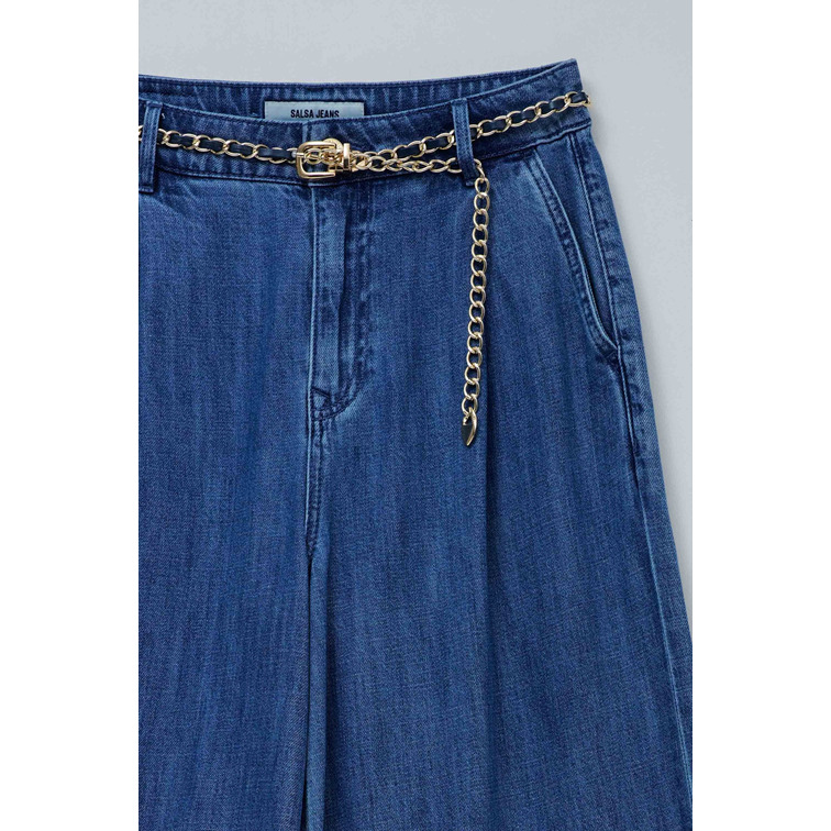 VAQUERO MUJER  SALSA JEANS PALLAZO BLUE