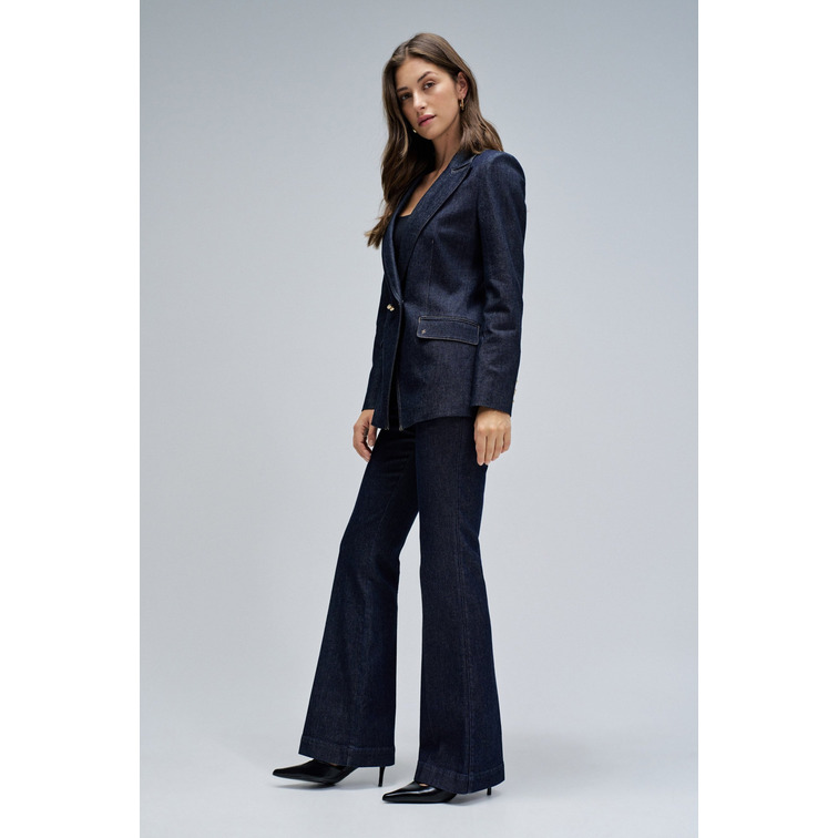 ABRIGO MUJER  SALSA JEANS BLAZER DARK WASH W/ DETAIL