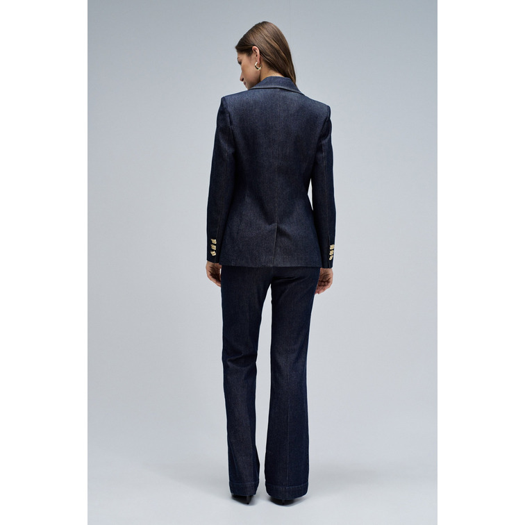 ABRIGO MUJER  SALSA JEANS BLAZER DARK WASH W/ DETAIL
