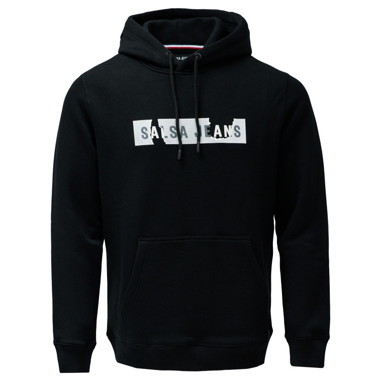 SUDADERA HOMBRE  SALSA JEANS FRENCH TERRY HOODIE BRANDING H