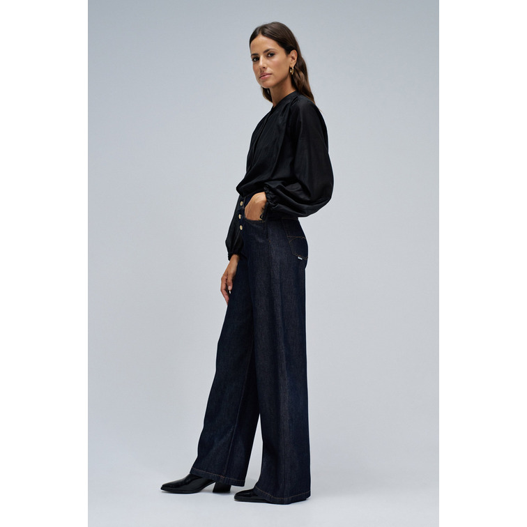 VAQUERO MUJER  SALSA JEANS JEANS WIDE W/ BUTTONS