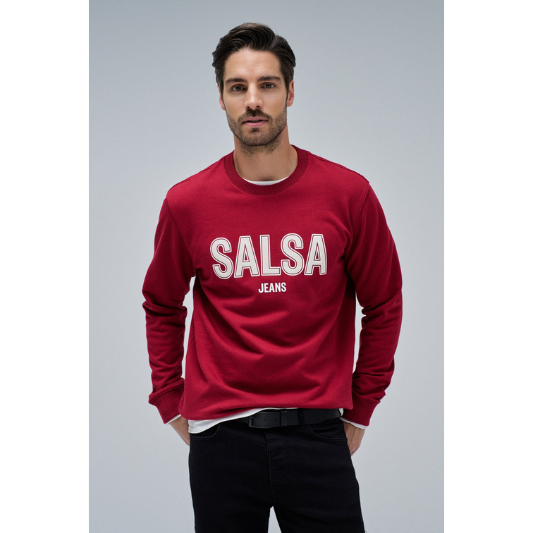 SUDADERA HOMBRE  SALSA JEANS FRENCH TERRY SWEAT HIGH RELIEF
