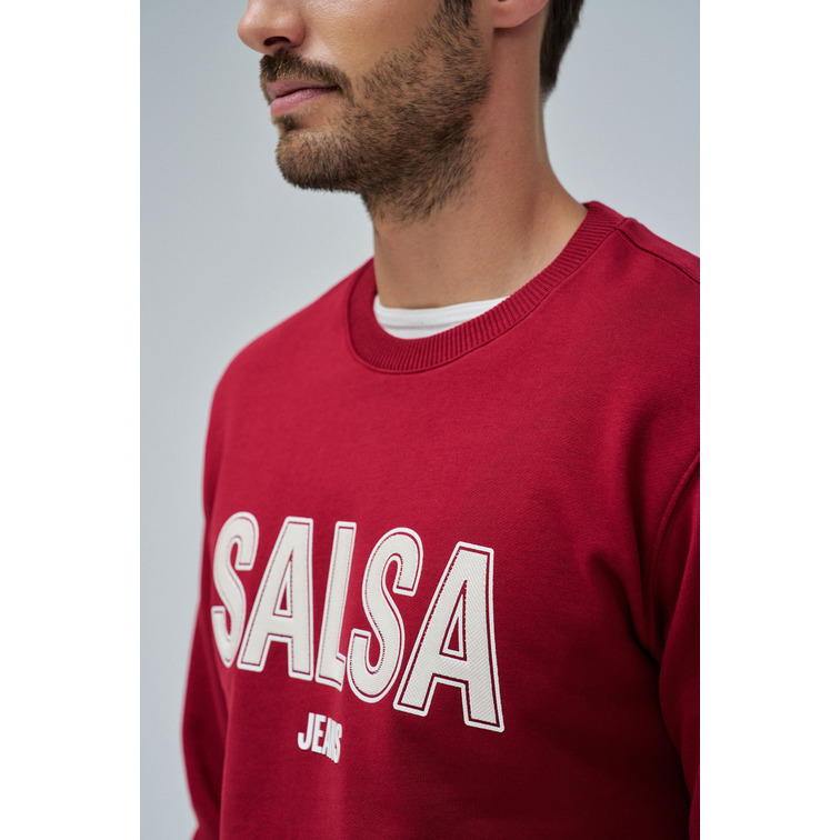 SUDADERA HOMBRE  SALSA JEANS FRENCH TERRY SWEAT HIGH RELIEF