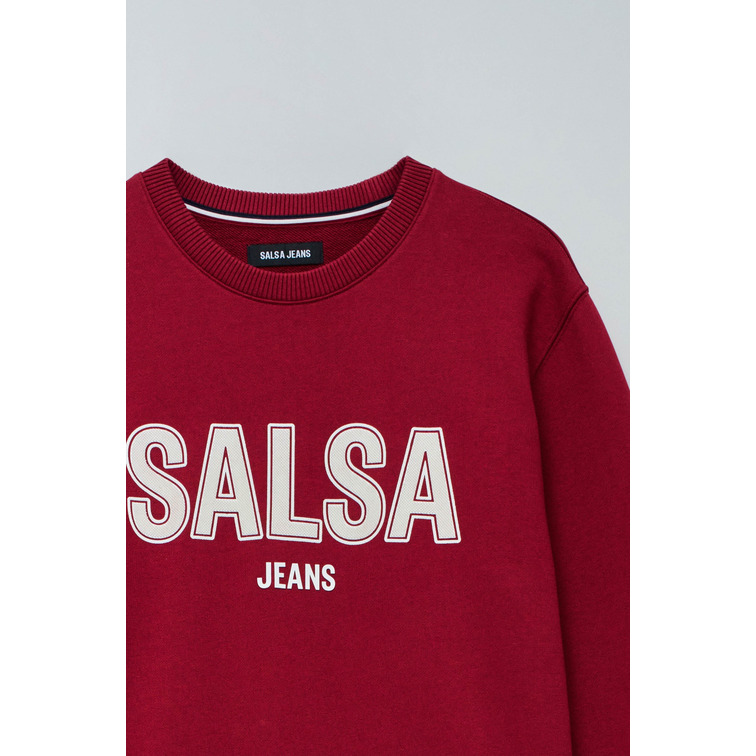 SUDADERA HOMBRE  SALSA JEANS FRENCH TERRY SWEAT HIGH RELIEF