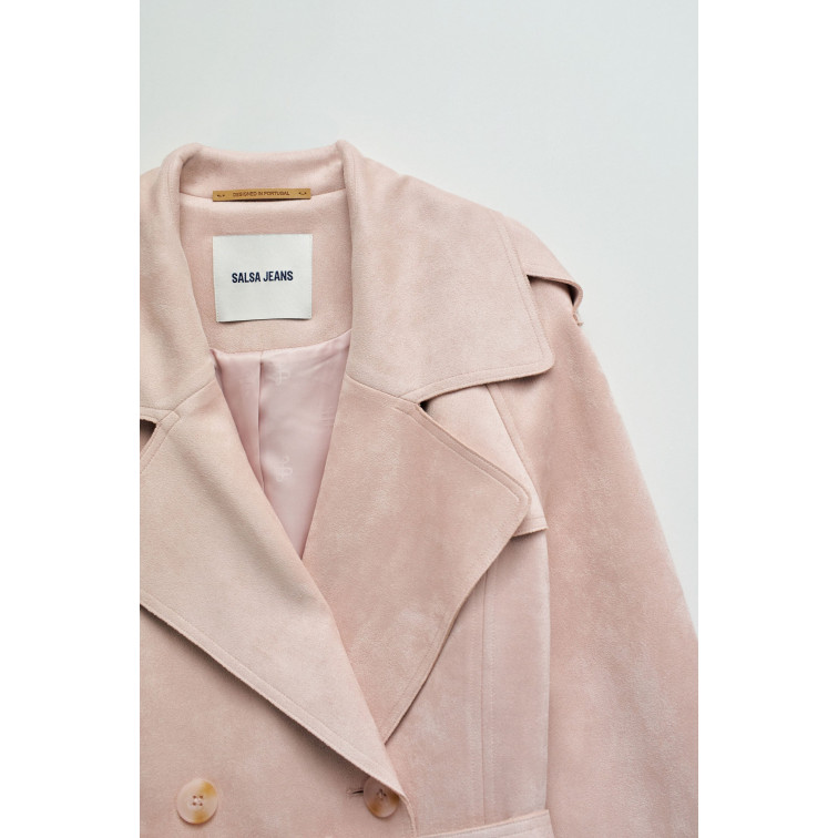 MUJER SUEDE TRENCH COAT 612