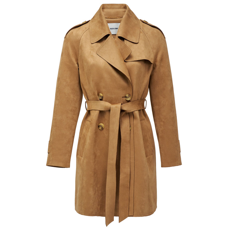 ABRIGO MUJER  SALSA JEANS SUEDE TRENCH COAT