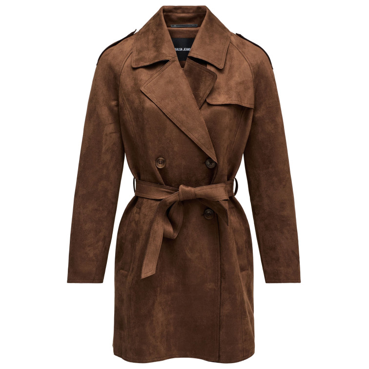 ABRIGO MUJER  SALSA JEANS SUEDE TRENCH COAT
