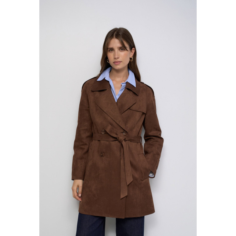 ABRIGO MUJER  SALSA JEANS SUEDE TRENCH COAT