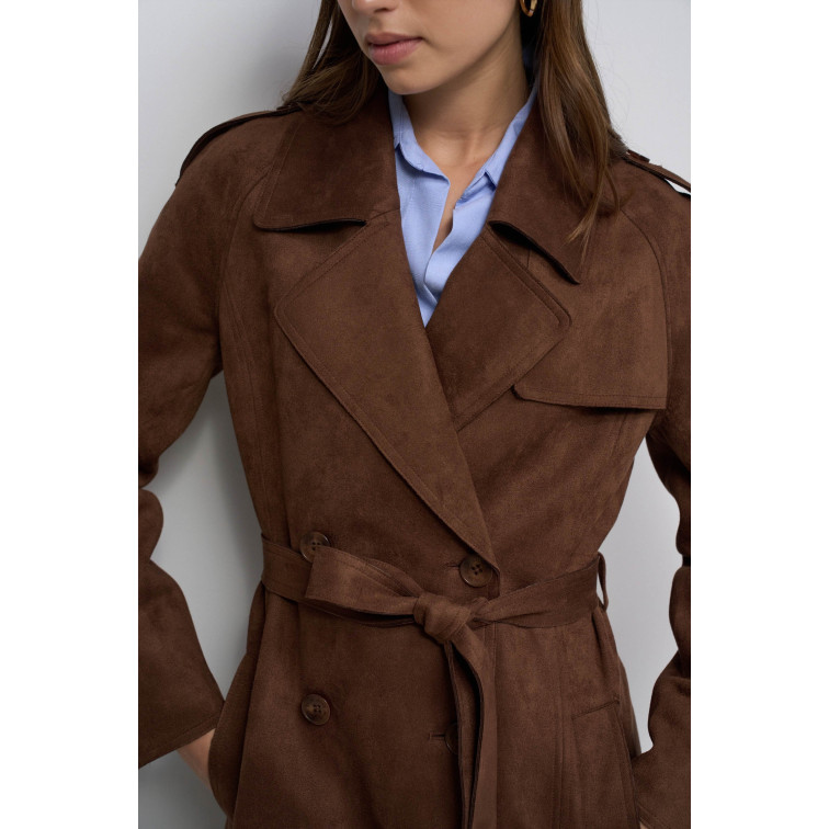 ABRIGO MUJER  SALSA JEANS SUEDE TRENCH COAT