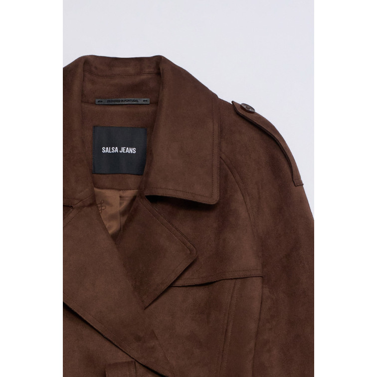 ABRIGO MUJER  SALSA JEANS SUEDE TRENCH COAT