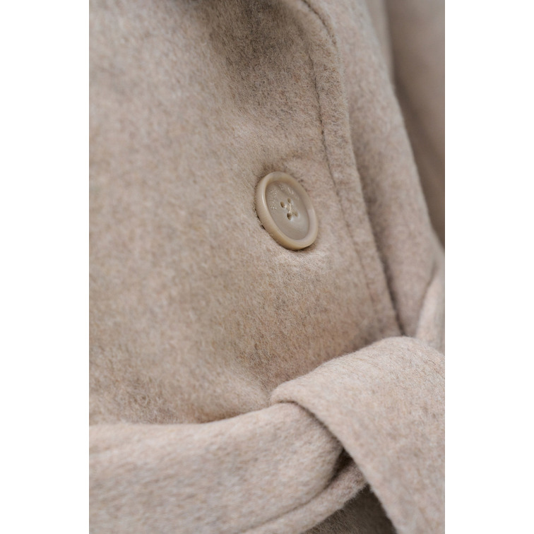 ABRIGO MUJER  SALSA JEANS LONG WOOL COAT W/ FAUX FUR AND