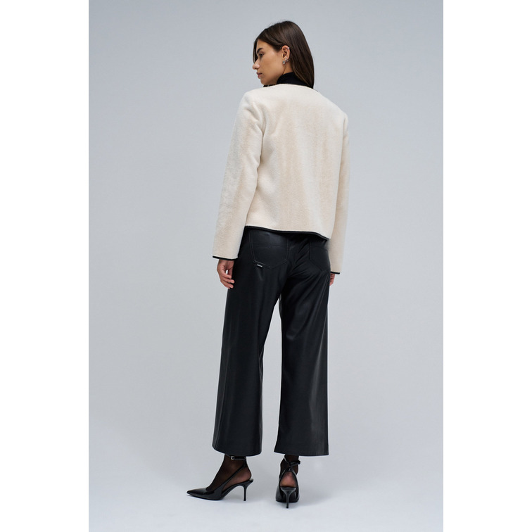 ABRIGO MUJER  SALSA JEANS FAUX FUR COAT WITH CLASP CLOSU