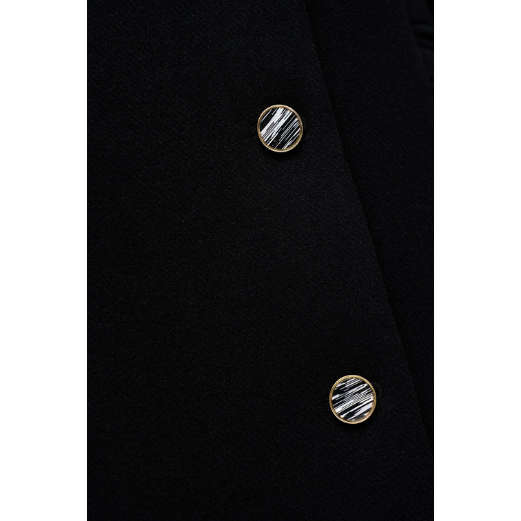 ABRIGO MUJER  SALSA JEANS WOOL COAT WITH FAUX FUR COLLAR
