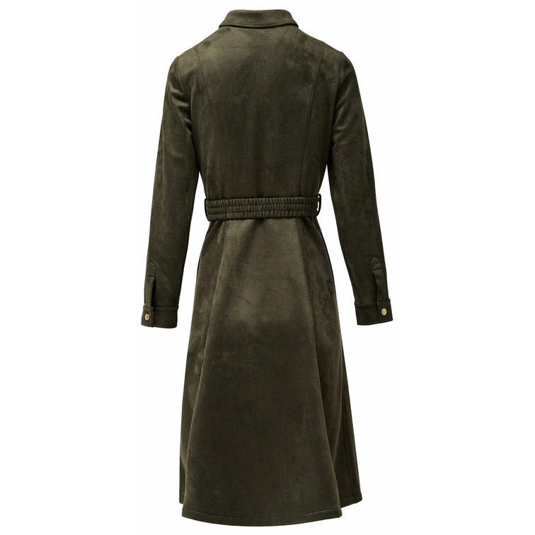 VESTIDO MUJER  SALSA JEANS SUEDE MIDI DRESS WITH BELT