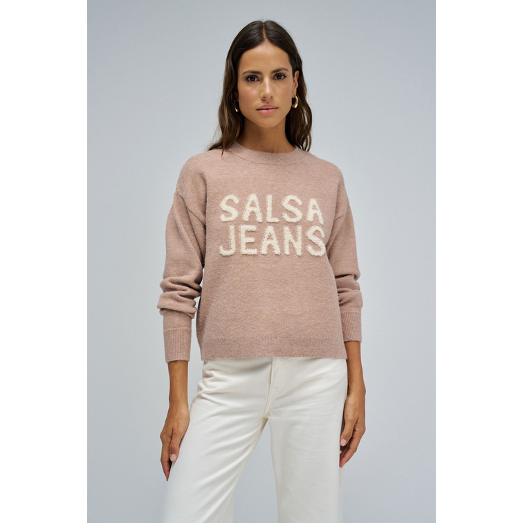 JERSEY MUJER SALSA JEANS KNITTED BRANDING JUMPER