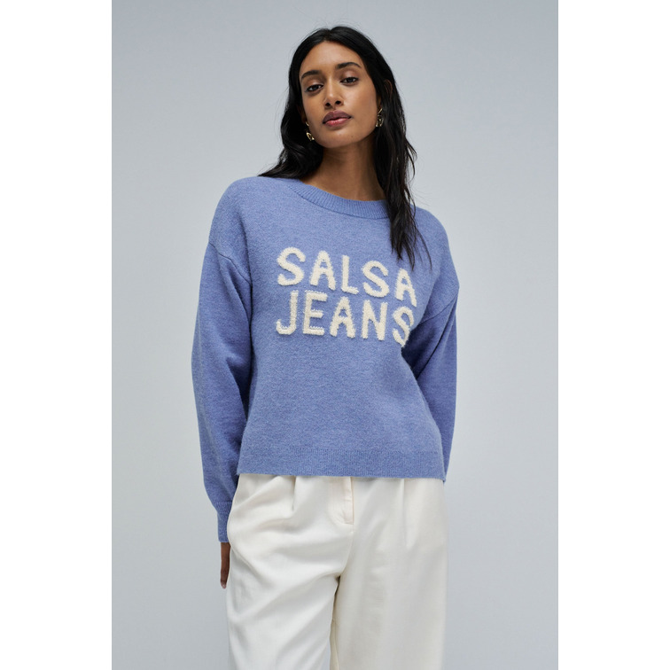 JERSEY MUJER SALSA JEANS KNITTED BRANDING JUMPER