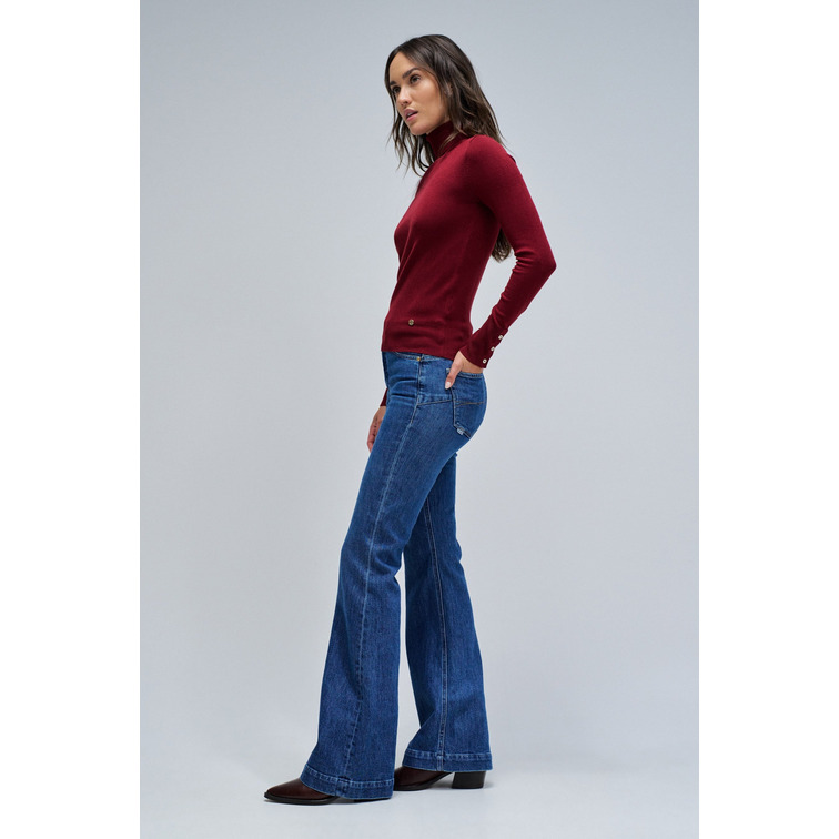 JERSEY MUJER  SALSA JEANS BASIC TURTLENECK LONG SLEEVE