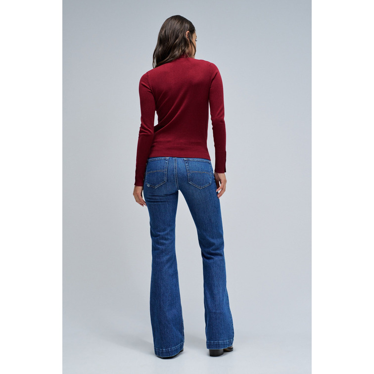 JERSEY MUJER  SALSA JEANS BASIC TURTLENECK LONG SLEEVE