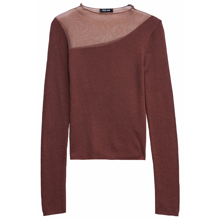 JERSEY MUJER  SALSA JEANS LONG SLEEVE W/ ASYMMETRICAL NE