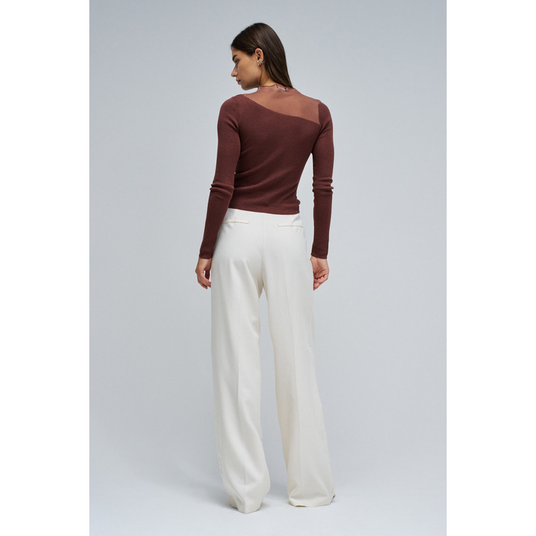JERSEY MUJER  SALSA JEANS LONG SLEEVE W/ ASYMMETRICAL NE