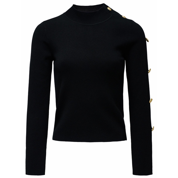 JERSEY MUJER  SALSA JEANS TURTLENECK SWEATER WITH BUTTON