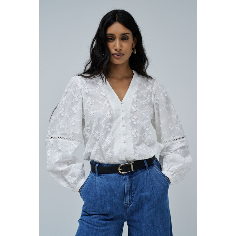 CAMISA MUJER  SALSA JEANS FLORAL PRINT JACQUARD SHIRT