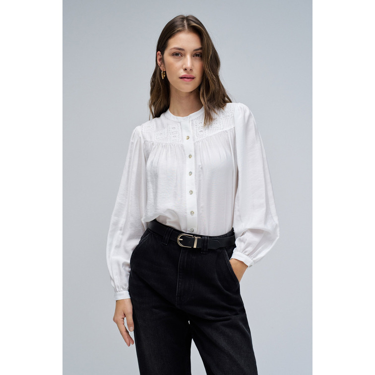 CAMISA MUJER  SALSA JEANS SHIRT WITH EMBROIDERED DETAIL