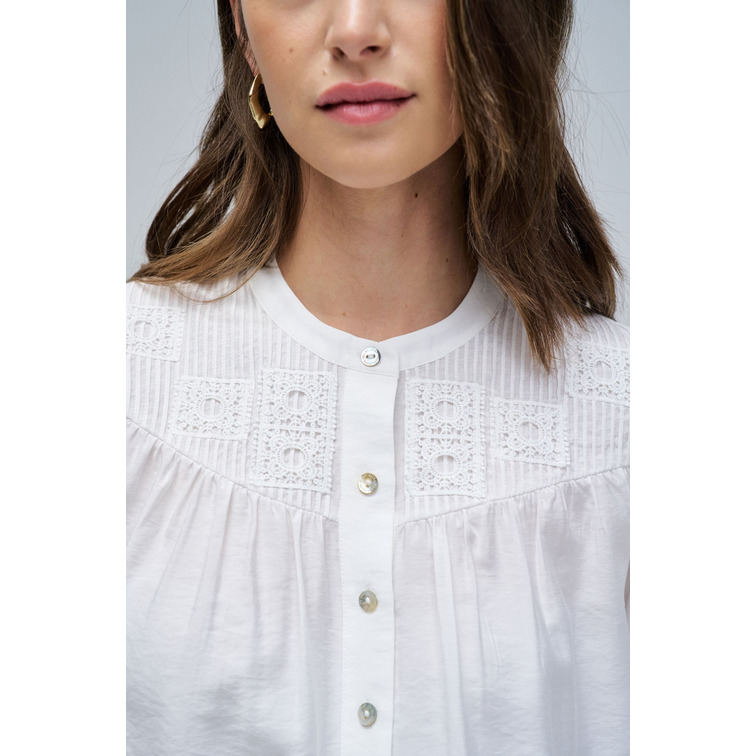 CAMISA MUJER  SALSA JEANS SHIRT WITH EMBROIDERED DETAIL