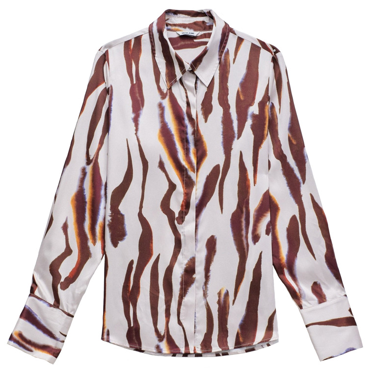CAMISA MUJER  SALSA JEANS BASIC SHIRT W/ GOLD BUTTONS