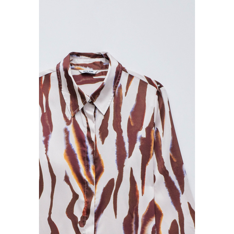 CAMISA MUJER  SALSA JEANS BASIC SHIRT W/ GOLD BUTTONS