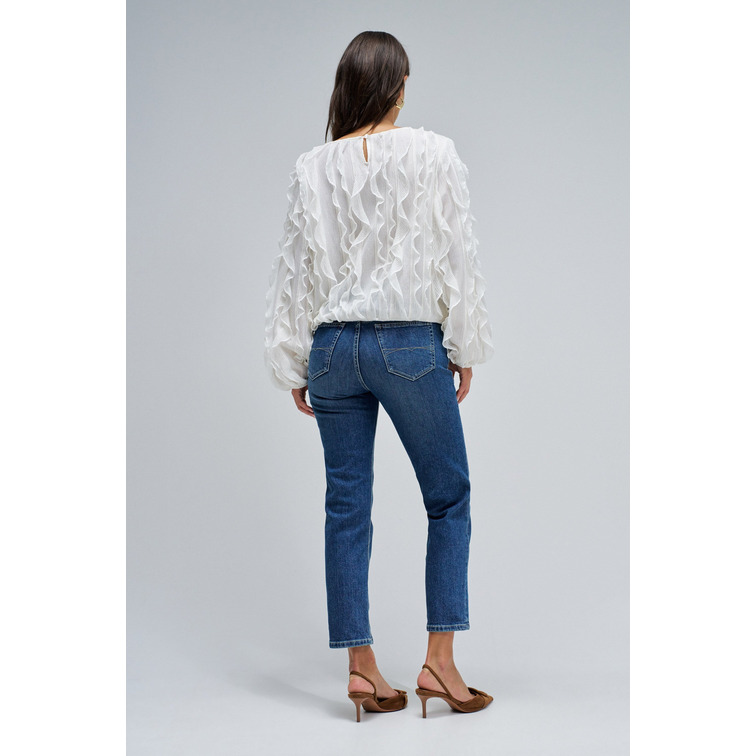 JERSEY MUJER  SALSA JEANS FRILL LONGSLEEVE