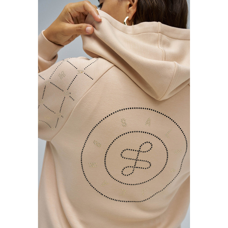 SUDADERA MUJER  SALSA JEANS BRANDING ZIPPED HOODDIE