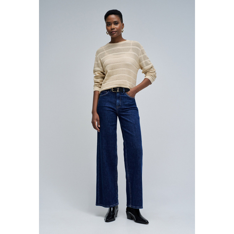 JERSEY MUJER  SALSA JEANS METALLIC THREADED SWEATER