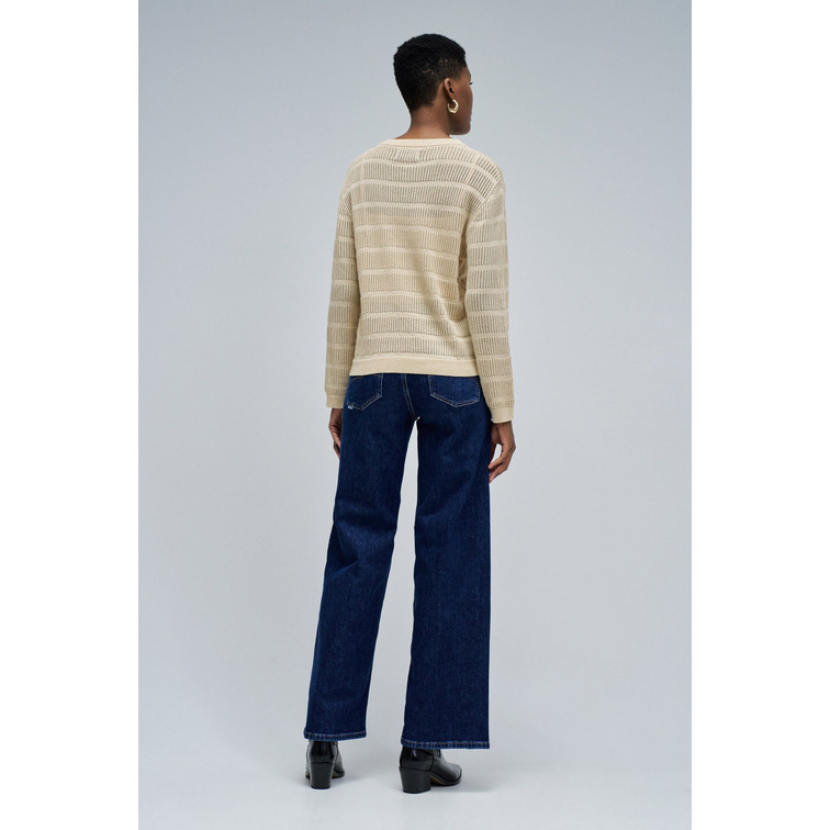 JERSEY MUJER  SALSA JEANS METALLIC THREADED SWEATER