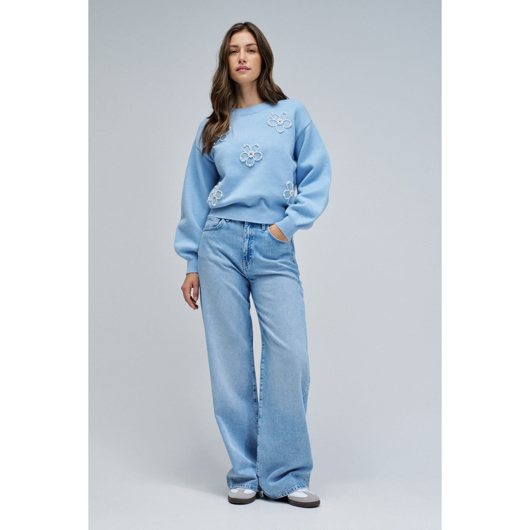 SUDADERA MUJER  SALSA JEANS SWEATER WITH PEARLS