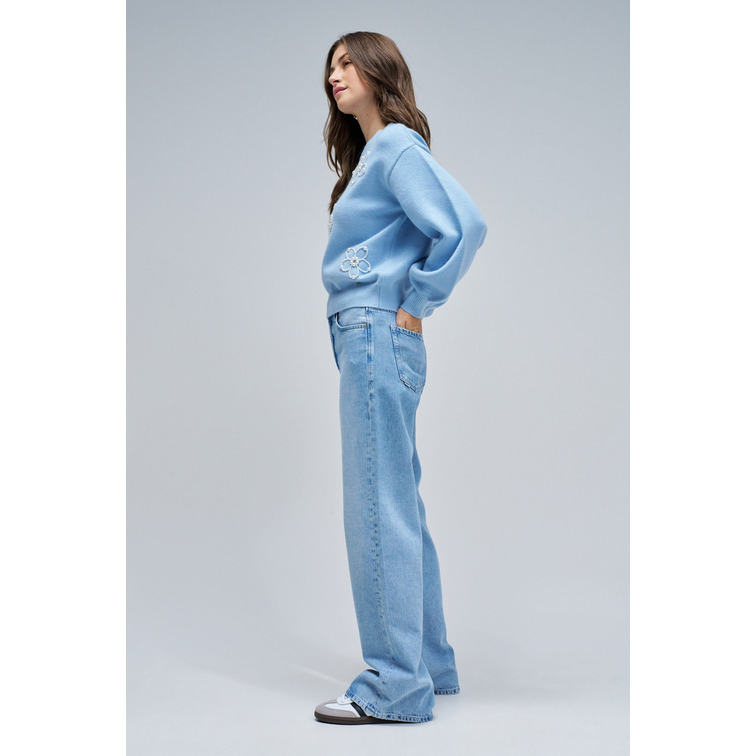 SUDADERA MUJER  SALSA JEANS SWEATER WITH PEARLS