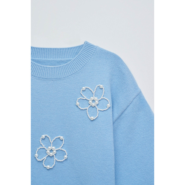 SUDADERA MUJER  SALSA JEANS SWEATER WITH PEARLS